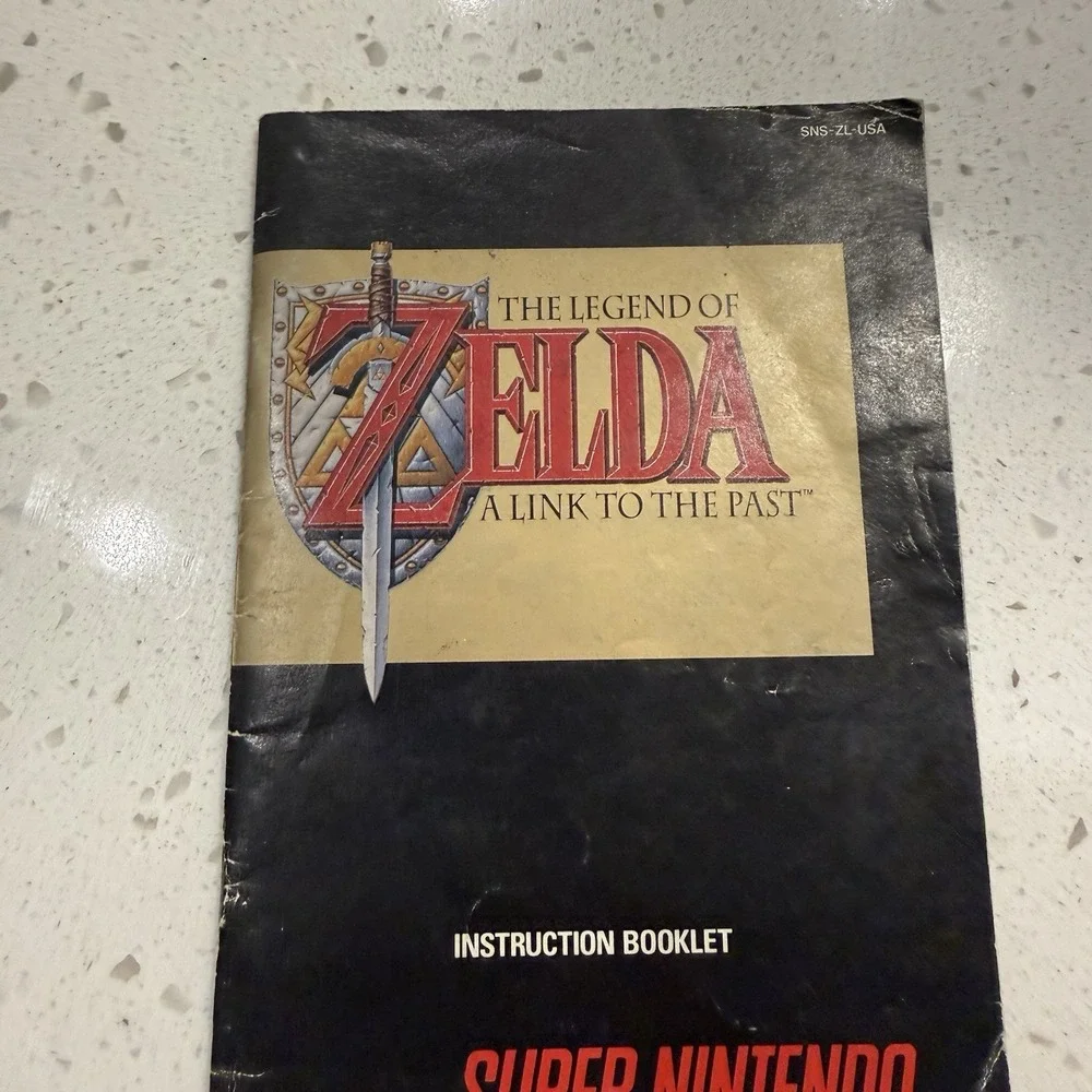 The Legend Of Zelda A Link To The Past Instruction Booklet Manual EUC